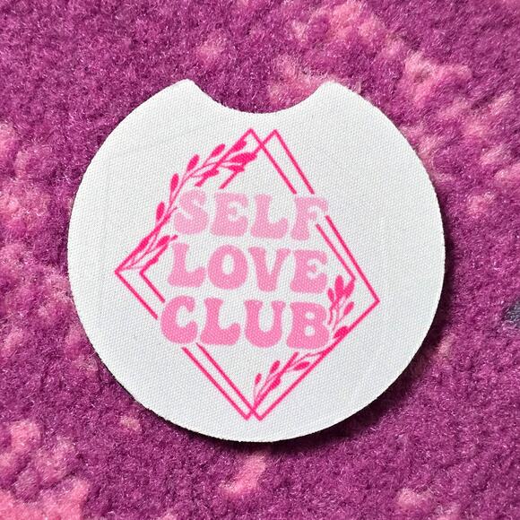 Sunflower Pink Circle Non Slip Handmade Kitchen Home Cup Car Accessories Coaster - Picture 3 of 3